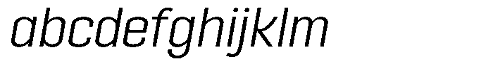 Giselax Light Semi Expanded Slanted FONT
