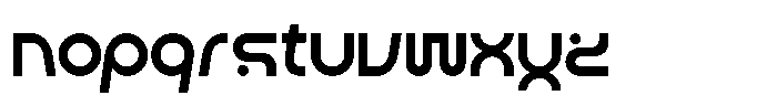 Gisgax Font LOWERCASE