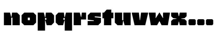 Gismo Semi Rectangular Font LOWERCASE