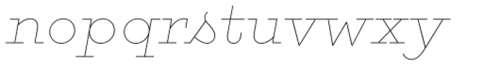 Gist Line ExtraBold Font LOWERCASE