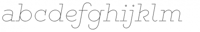 Gist Line Light Font LOWERCASE