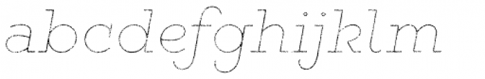 Gist Rough Light Line Font LOWERCASE