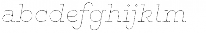 Gist Rough Reg Line Font LOWERCASE