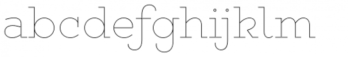 Gist Upright Line Light Font LOWERCASE