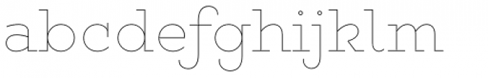 Gist Upright Line Regular Font LOWERCASE