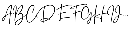 Gistesy Signature Font UPPERCASE