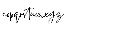 Gistesy Signature Font LOWERCASE