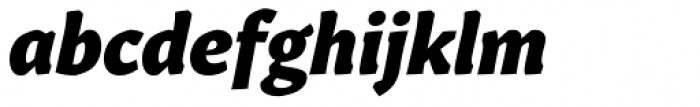 Gitan Latin ExtraBold Italic Font LOWERCASE