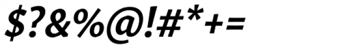 Gitan Latin SemiBold Italic Font OTHER CHARS