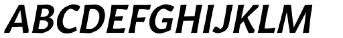 Gitan Latin SemiBold Italic Font UPPERCASE
