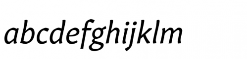 Gitan Latin Variable Italics Font LOWERCASE