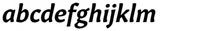 Gitan Semibold Italic Font LOWERCASE