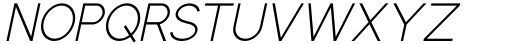 Giuconda Thin Italic Font UPPERCASE