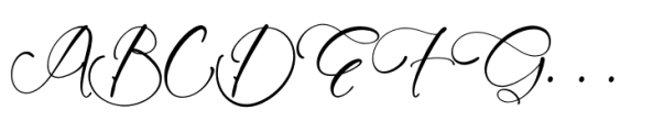 Giustina Kelani Regular Font UPPERCASE