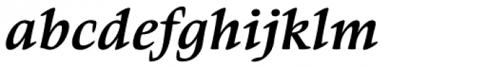Givens Antiqua Pro Bold Italic Font LOWERCASE