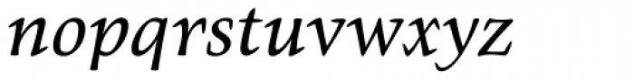 Givens Antiqua Pro Italic Font LOWERCASE