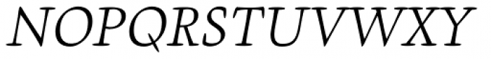 Givens Antiqua Std Light Italic Font UPPERCASE