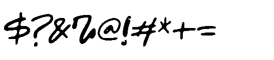 Gixxer Font OTHER CHARS