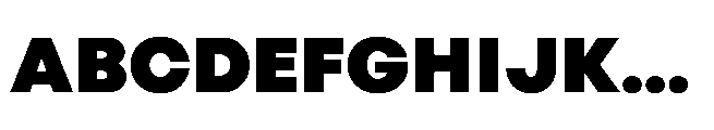 Gizo Black Font UPPERCASE