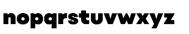 Gizo Black Font LOWERCASE