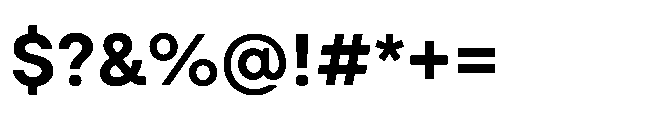 Gizo Bold Font OTHER CHARS