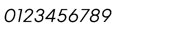 Gizo Italic Font OTHER CHARS
