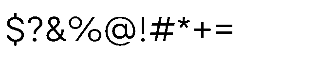Gizo Regular Font OTHER CHARS