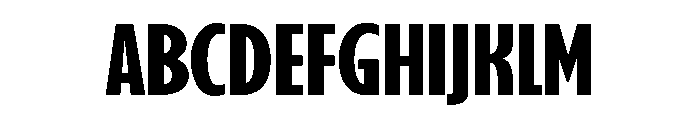 GilmoreSans ExtraCondensedExtraBold Font UPPERCASE