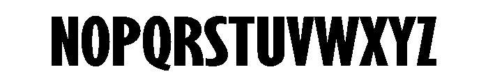 GilmoreSans ExtraCondensedExtraBold Font UPPERCASE