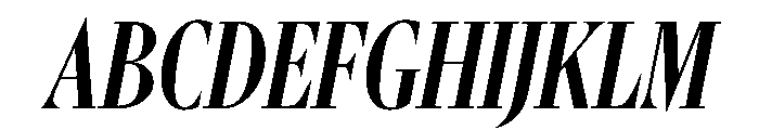 Gingrich Deck Italic Font UPPERCASE