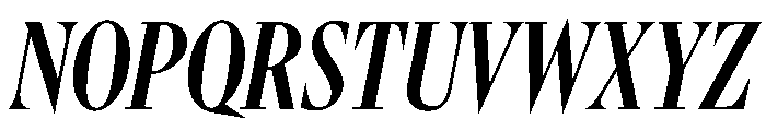 Gingrich Deck Italic Font UPPERCASE