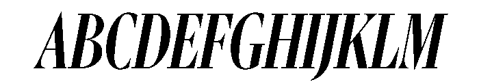 Gingrich Headline Italic Font UPPERCASE