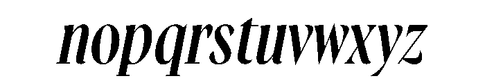 Gingrich Headline Italic Font LOWERCASE