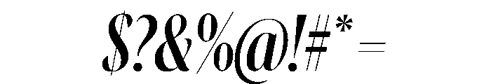 Gingrich Poster Italic Font OTHER CHARS