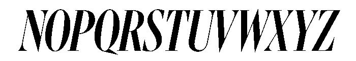 Gingrich Poster Italic Font UPPERCASE