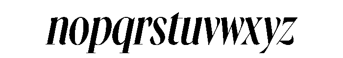Gingrich Poster Italic Font LOWERCASE