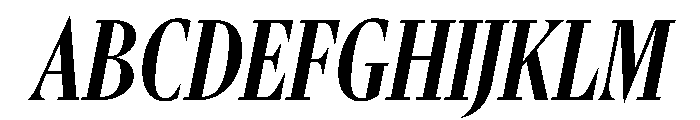 Gingrich Small Italic Font UPPERCASE
