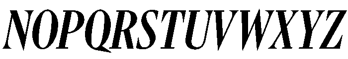 Gingrich Small Italic Font UPPERCASE