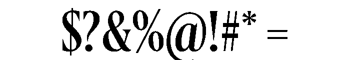Gingrich Small Font OTHER CHARS