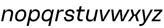 Ginka Italic Font LOWERCASE