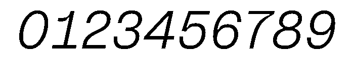 Ginka LightItalic Font OTHER CHARS