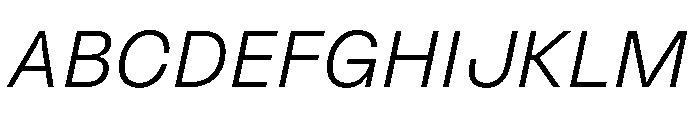 Ginka LightItalic Font UPPERCASE