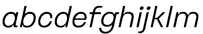 Ginka LightItalic FONT