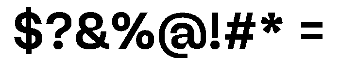 Ginka Medium Font OTHER CHARS