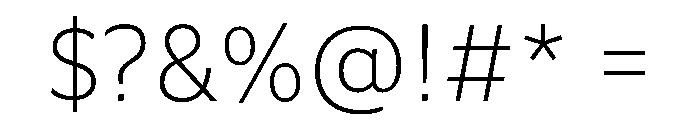 GiparanGX ExtraLight Instance Font OTHER CHARS