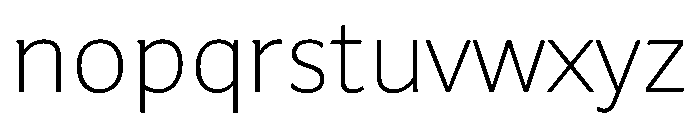 GiparanGX ExtraLight Instance Font LOWERCASE