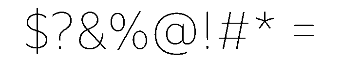 GiparanGX Thin Instance Font OTHER CHARS
