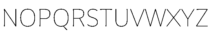 GiparanGX Thin Instance Font UPPERCASE