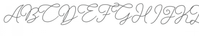 Gisellia-1 Font UPPERCASE