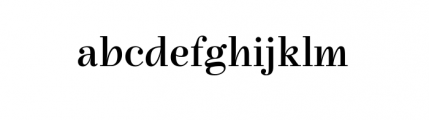 Gilibert Regular Font LOWERCASE